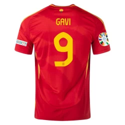 Gavi #9 Spanien Fußballtrikot EM 2024 Heimtrikot Herren